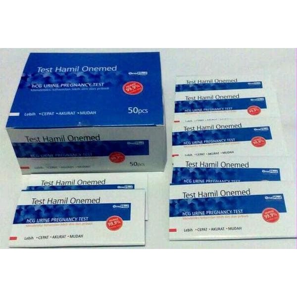 Test Hamil One Med Alat Tes Pack Kehamilan Cek Strip HCG Urine Pregnancy OneMed Tespack Promil Kesuburan