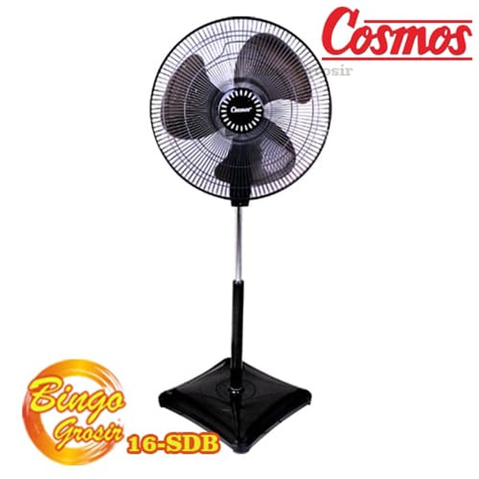 KIPAS ANGIN BERDIRI DESK FAN COSMOS 16-SDB - Hitam
