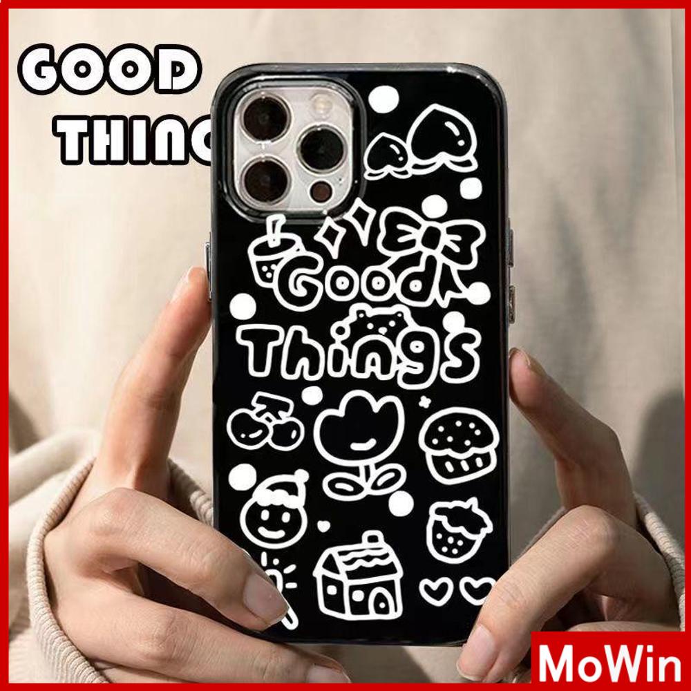 For iPhone 14 Pro Max iPhone Case TPU Soft Case Shiny Black Cartoon Cute Shockproof Protection Camera Compatible For iPhone 13 Pro max 12 Pro Max 11 Pro max xr xs max 7Plus 7 8