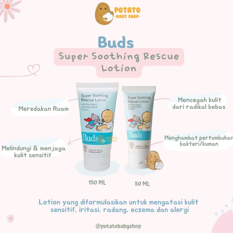 Buds Super Soothing Rescue Lotion 50ml &amp; 150ml