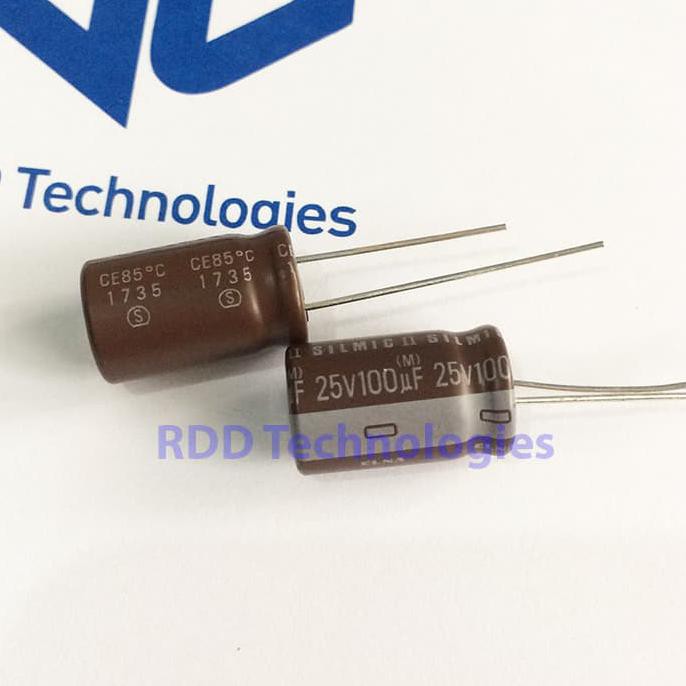 Capacitor 100uF/25V ELNA SILMIC II rdtch29 Kualitas Baik