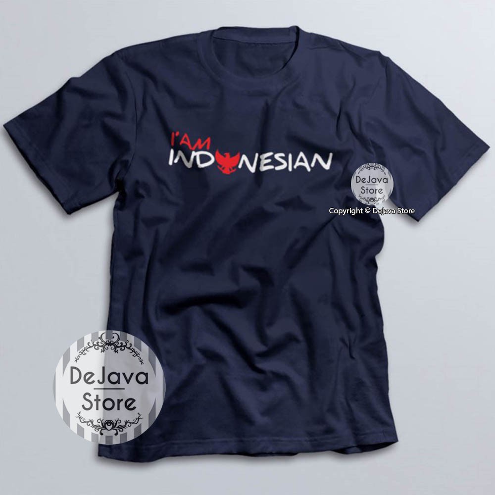 Kaos Distro Indonesia Iam Indonesian Baju Merdeka Agustus Cotton Combed 30s Unisex Premium | 4373-2