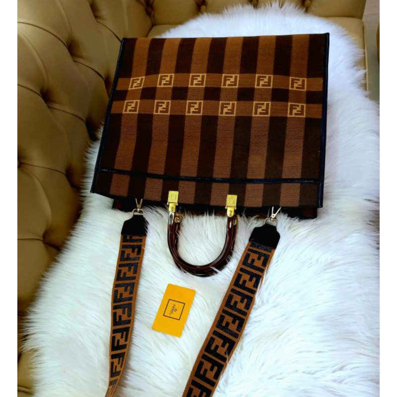 NEW TOTE FENDI HANDLE KERAMIK/ MIRROR 1:1/ ADA NO SERI DAN BARKOT / REAL PIC