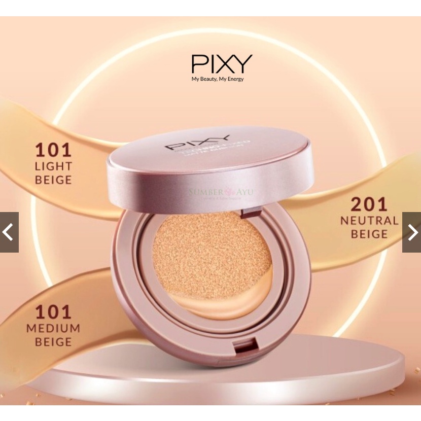 Pixy Make It Glow  TECHNO FIXED  Matte Cushion Full Case ( NEW )