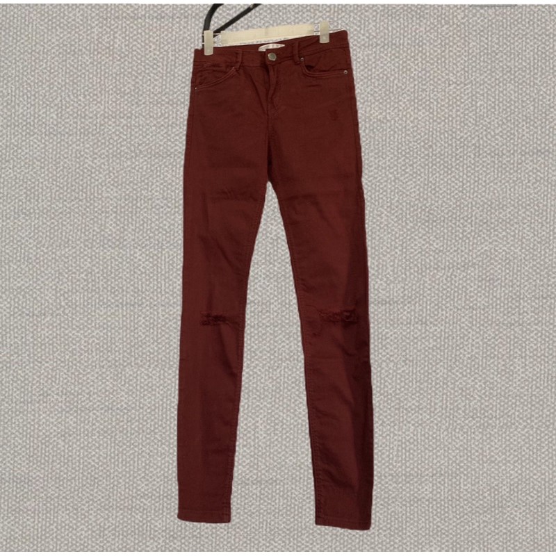 Bershka — Ripped High Waist Skinny Jeans  (Preloved)