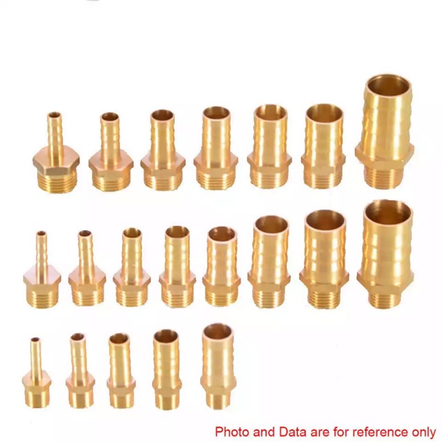 Pipa Fitting Male 1/2 BSP 12 Mm Kuningan Konektor Tembaga Coupler Adaptor
