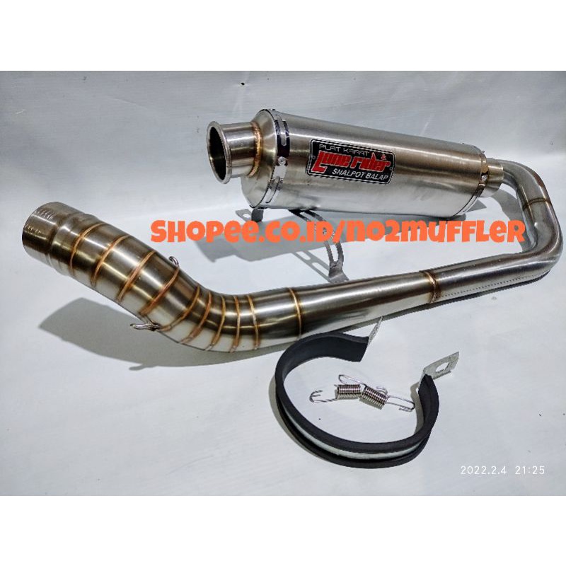 Knalpot LONE RIDER OVAL SATRIA FU PORTING LEHER PATEN