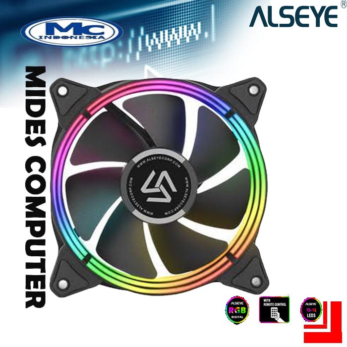 FAN CASE ALSEYE HALO 5.0 LED AUTO RGB