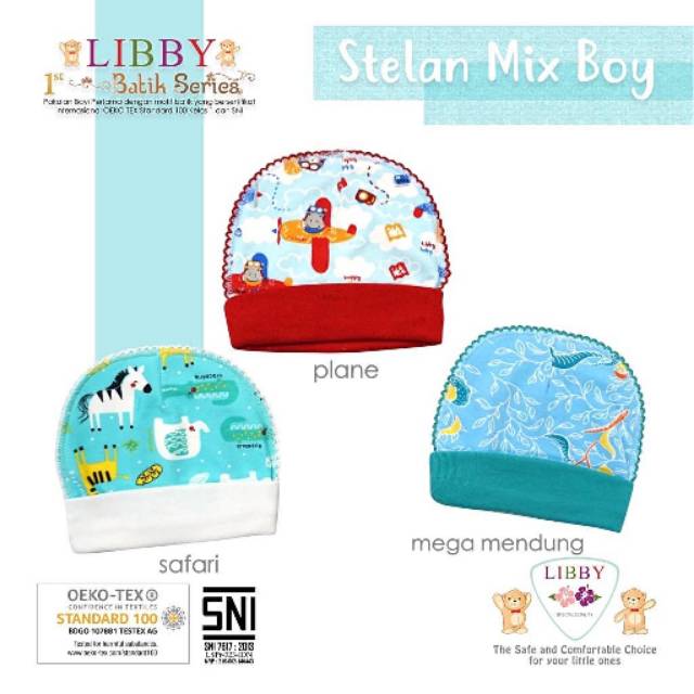 Libby Topi Bayi Bulat Libby / Topi Baby Per 1pcs/ topi baby per 3pcs