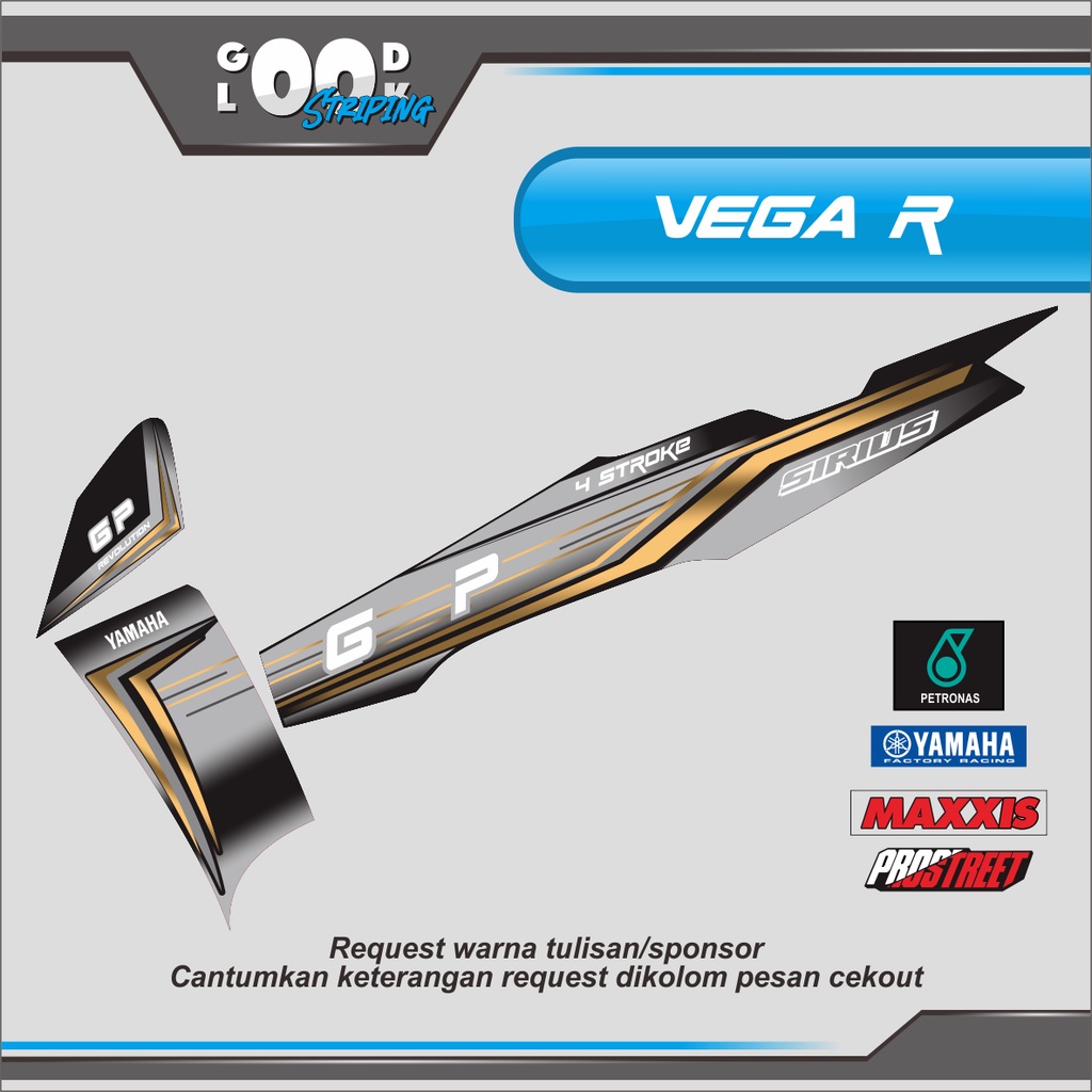 STRIPING STIKER YAMAHA VEGA R NEW SIRIUS GP 2