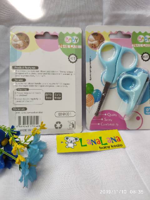 LZ.E2 Ready Surabaya. Gunting kuku bayi 2in1. Baby Nail clipper