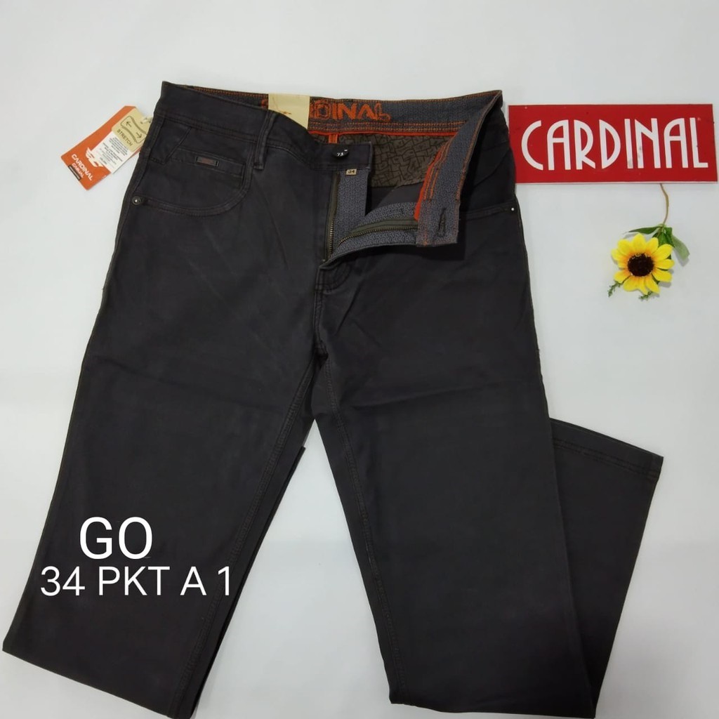 BB 34-PKT CARDINAL CASUAL CELANA POCKETS PANJANG Pria Fashion Laki Brand Kekinian Celana Chino