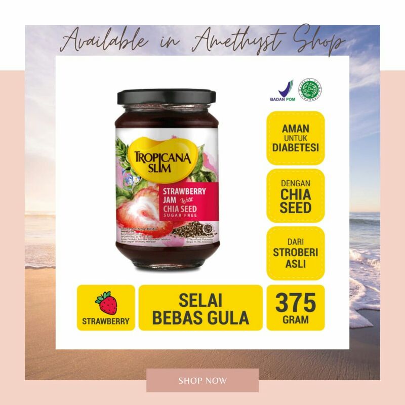 [NUTRIMART] Tropicana Slim Strawberry Jam 375 gr