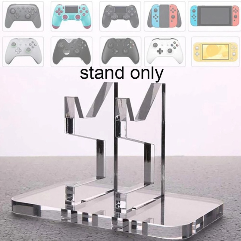 Btsg Stand Holder Kontroler Universal Akrilik Tampilan Sempurna Braket Gamepad Dengan Tekstur Kristal Untuk PS5