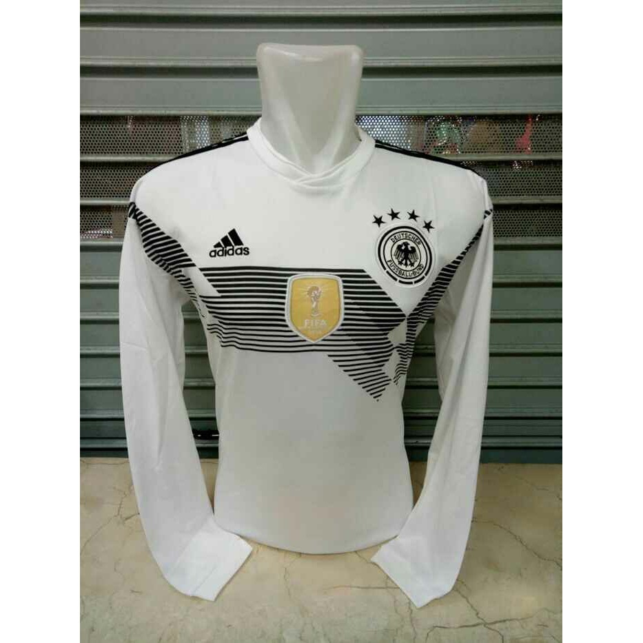 premium Jersey Jerman Home Lengan Panjang Piala Dunia 2018 Rusia - Putih- L buruan