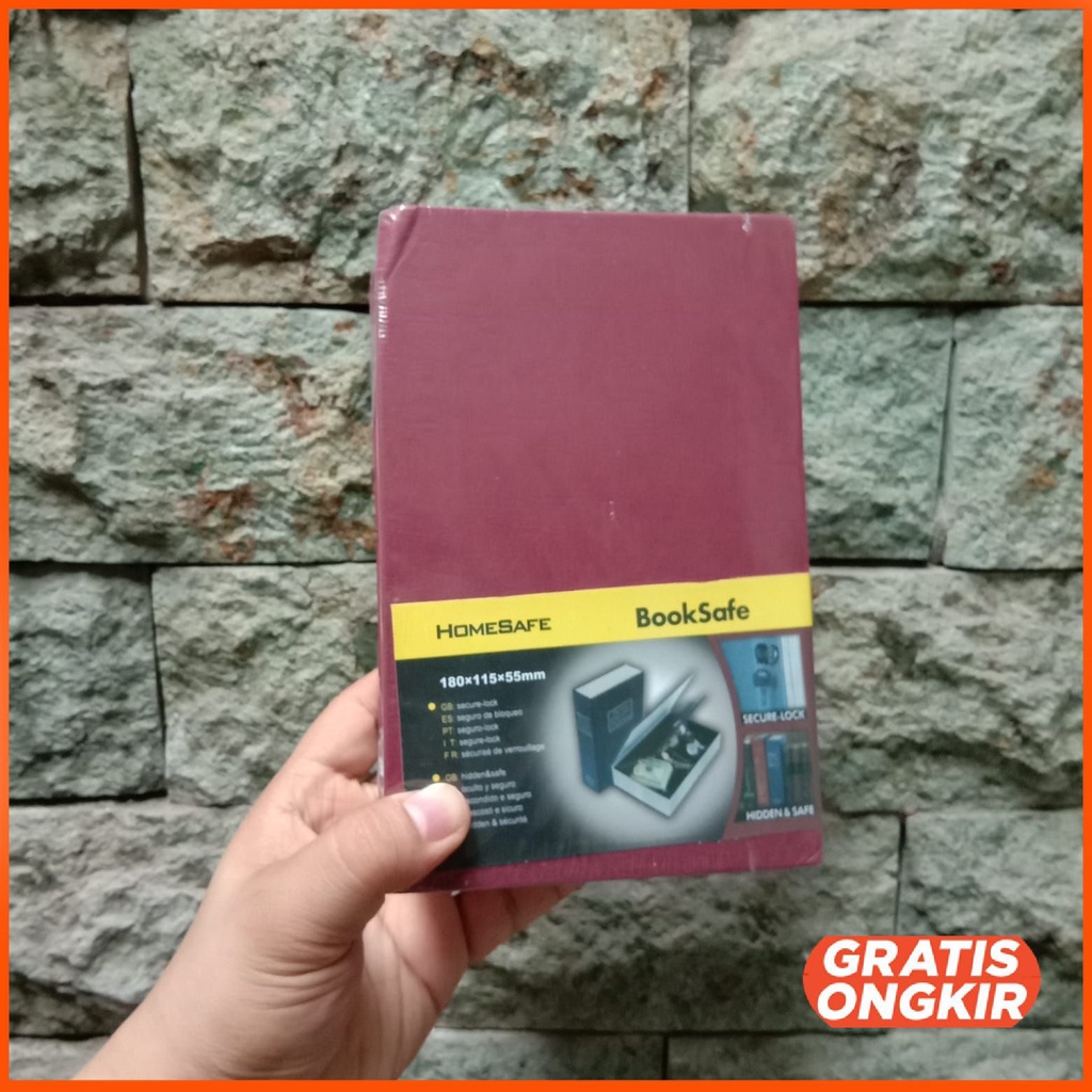 brankas unik bentuk buku ukuran S