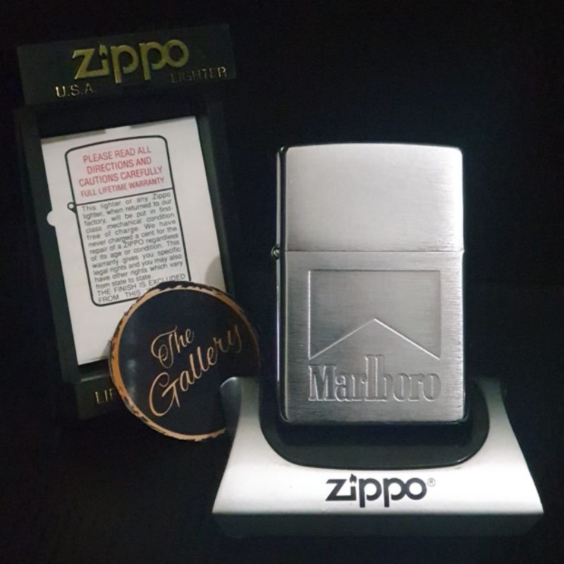 ⭐⭐⭐⭐⭐ ORIGINAL ZIPPO MARLB0R0 LOGO CHROME TAHUN 1999 XVI
