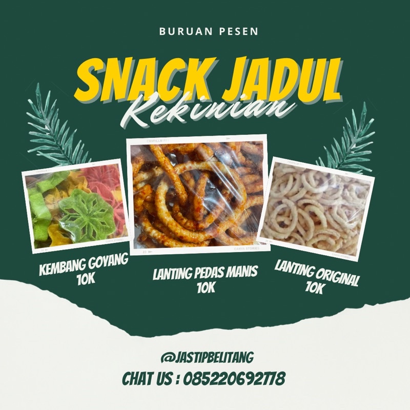 

snack jadul kekinian