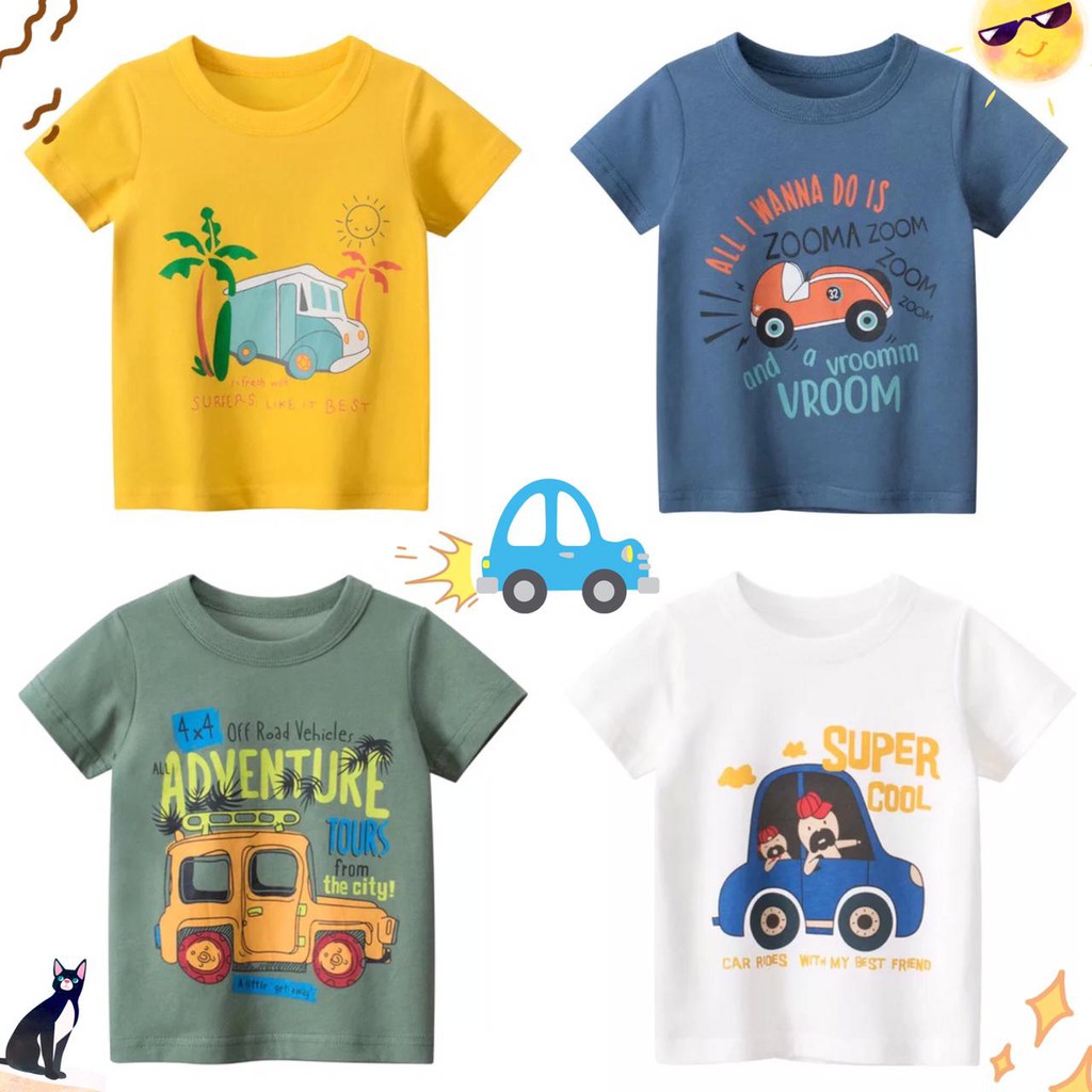 BAJU ANAK LAKI-LAKI T-SHIRT SUMMER STYLE 2021 KAOS ANAK COWO LEMBUT HALUS