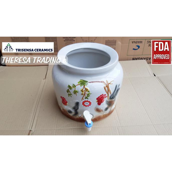 GUCI GALON AIR GUCI KERAMIK TRISENSA FOOD GRADE FDA APPROVED - AYAM