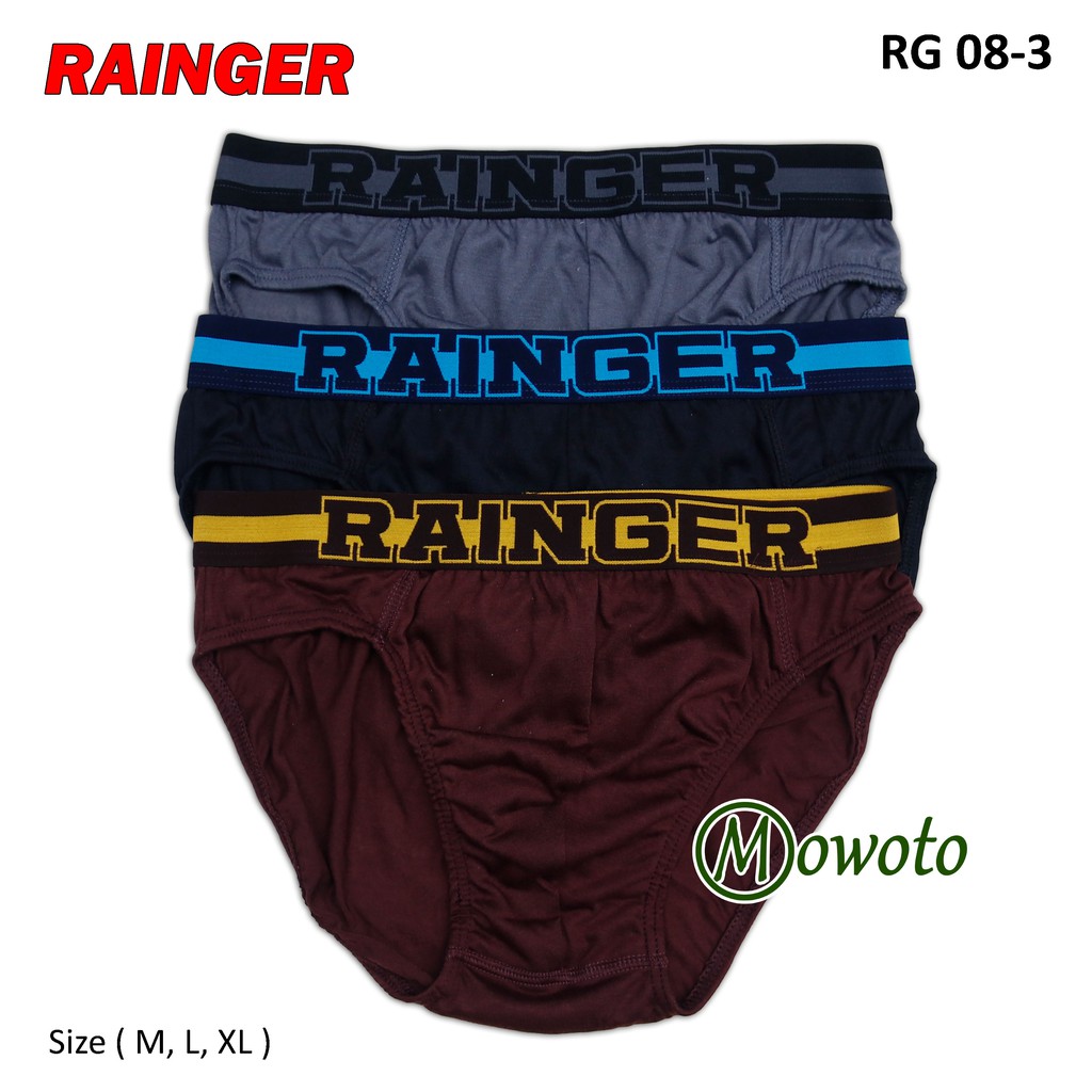 [ 3pc ] CD Rainger RG 08 Merah | Celana dalam pria karet tebal - TOKO KL