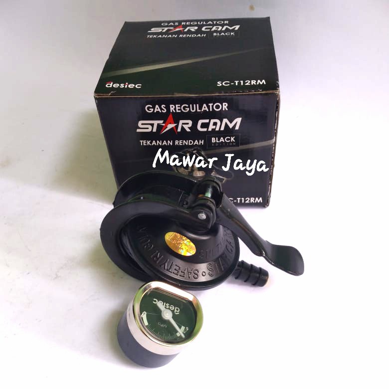 STARCAM Regulator SC T12RM - Regulator Jepit Tekanan Rendah + Meter