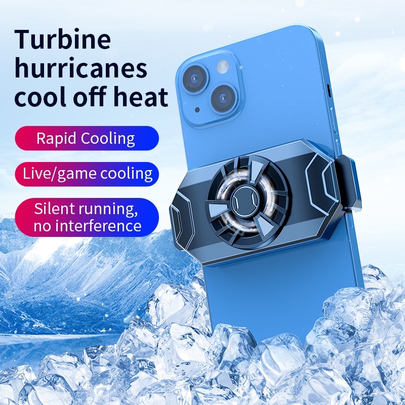 S1 Universal Mobile Phone cooler Kipas Mini Pendingin Handphone - Fan Cooler Handphone - Mobile Radiator