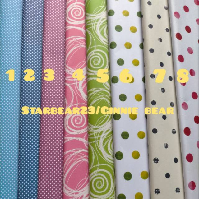 

Kertas Kado Doff Polkadot Sansanwawa