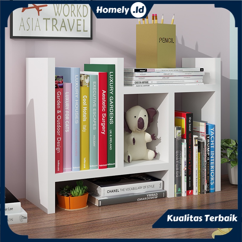 Rak Buku Meja Dinding Minimalis Rak Meja Belajar Hiasan Dinding Ambalan Dekorasi Rumah Premium