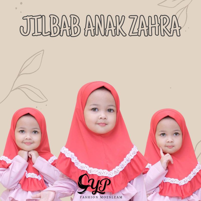 Jilbab Anak ZAHRA usia 0-3 th all size