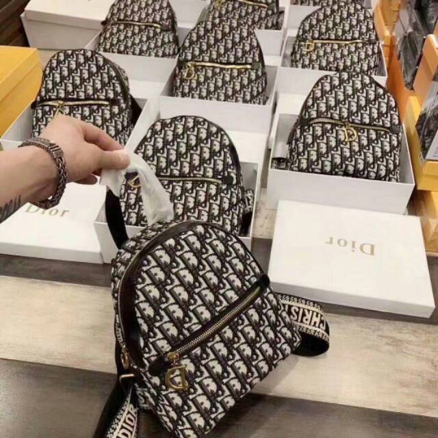 TAS RANSEL MINI BLACK WHITE