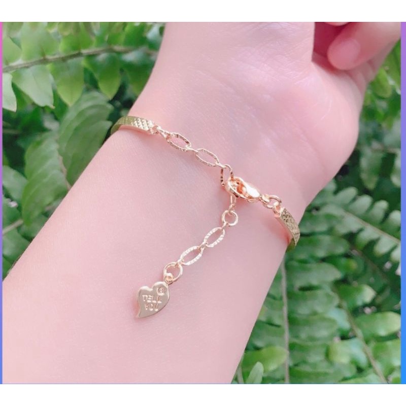 Gelang Xuping Gold Gelang Tangan Dewasa Rantai Permata Cantik G24