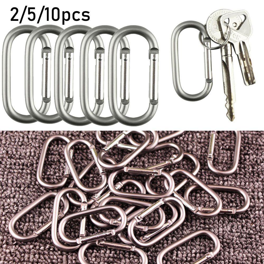 Suyo 2per5 /10pcs Pendaki Carabiner Safety Camping Hiking Outdoor Alat Gesper Gantungan Kunci