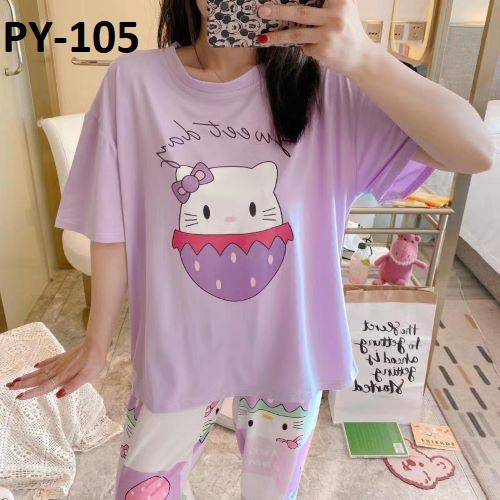 Piyama Import Dewasa | Sleepwear | Baju Tidur Wanita | Piyama Wanita Celana Panjang Import Premium Motif Karakter-3