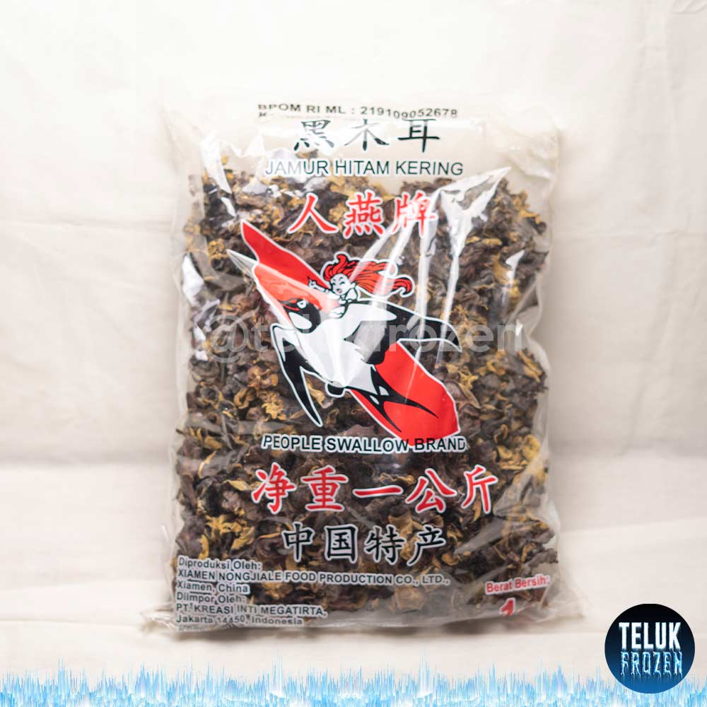 

jamur hitam kering 1kg 1 kg dried black fungus people swallow brand