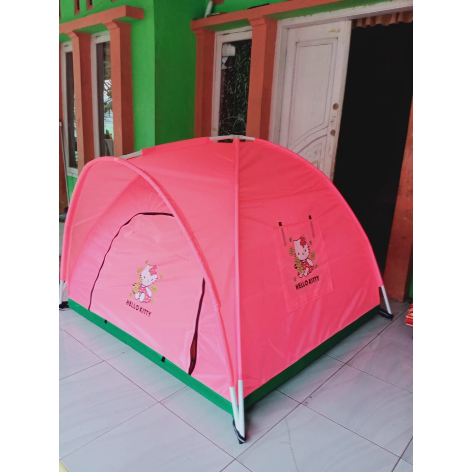 Tenda Anak Full Pink / Tenda Mainan Anak / Tenda Camping Anak /Tenda Ukuran 100cm.120cm.140cm