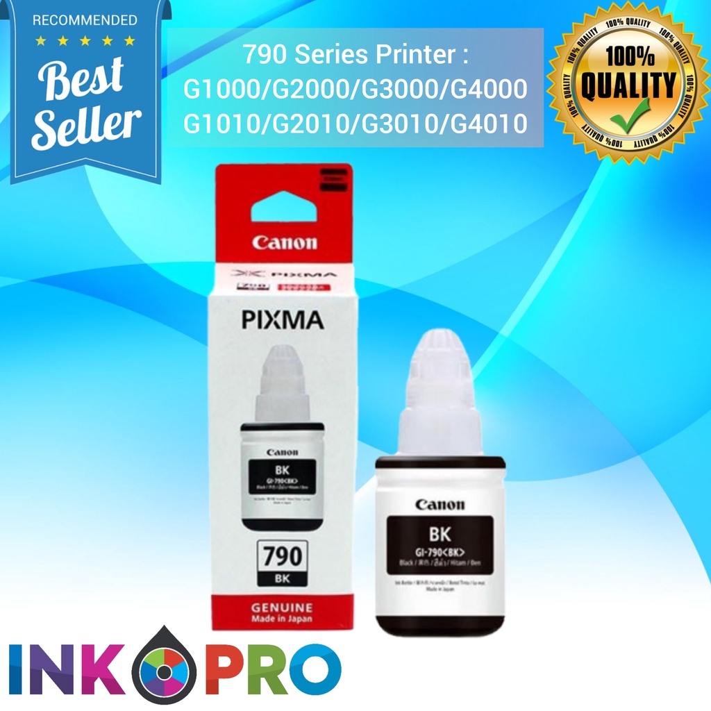 TINTA CANON GI 790 1Set PREMIUM Untuk Printer CANON G1000, G2000, G2002, G3000, G4000