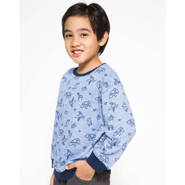 

Sweater Little M cowo motif Origami 100% original