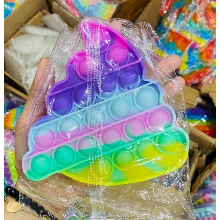 (TERBARU) POP IT SERI PASTEL KARAKTER POP IT RAINBOW PASTEL MURAH KARAKTER-Pup