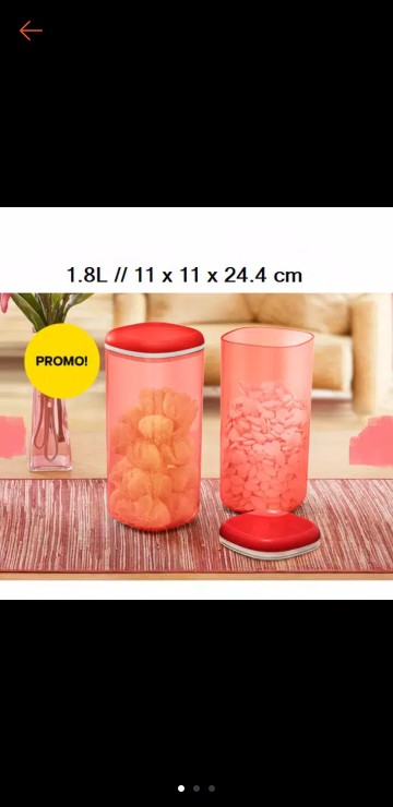 Crystal Canister Gold Atau Merah Ecer 1pc