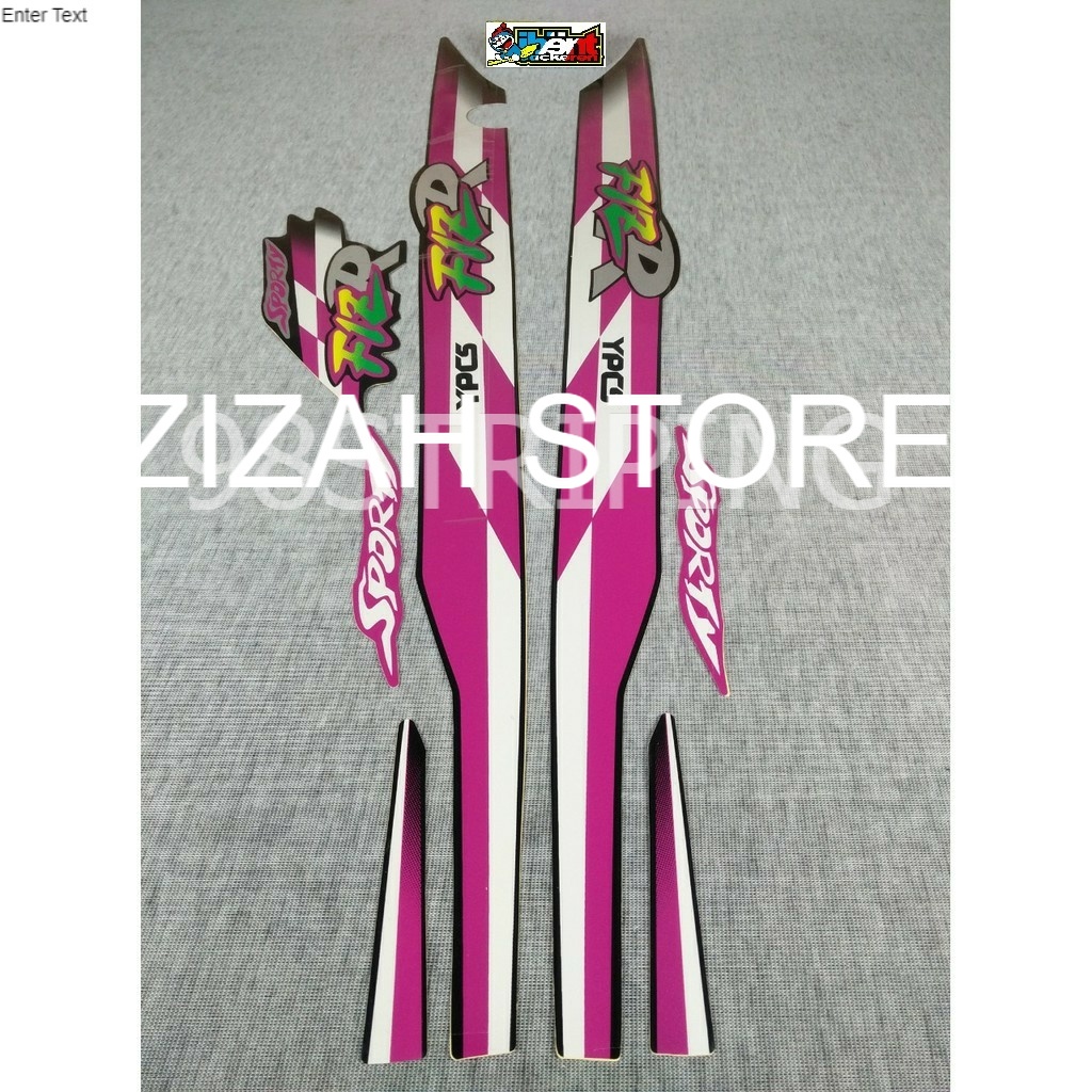 STIKER STRIPING LIS YAMAHA FIZ R 1997 PINK