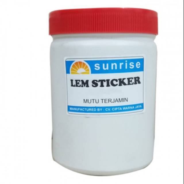 

Lem sticker untuk papan sablon 500gr