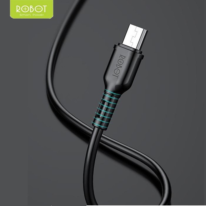 Kabel Data Fast Charging Robot RBM100S For Android Micro USB Data Cable - Garansi Resmi 1 Tahun