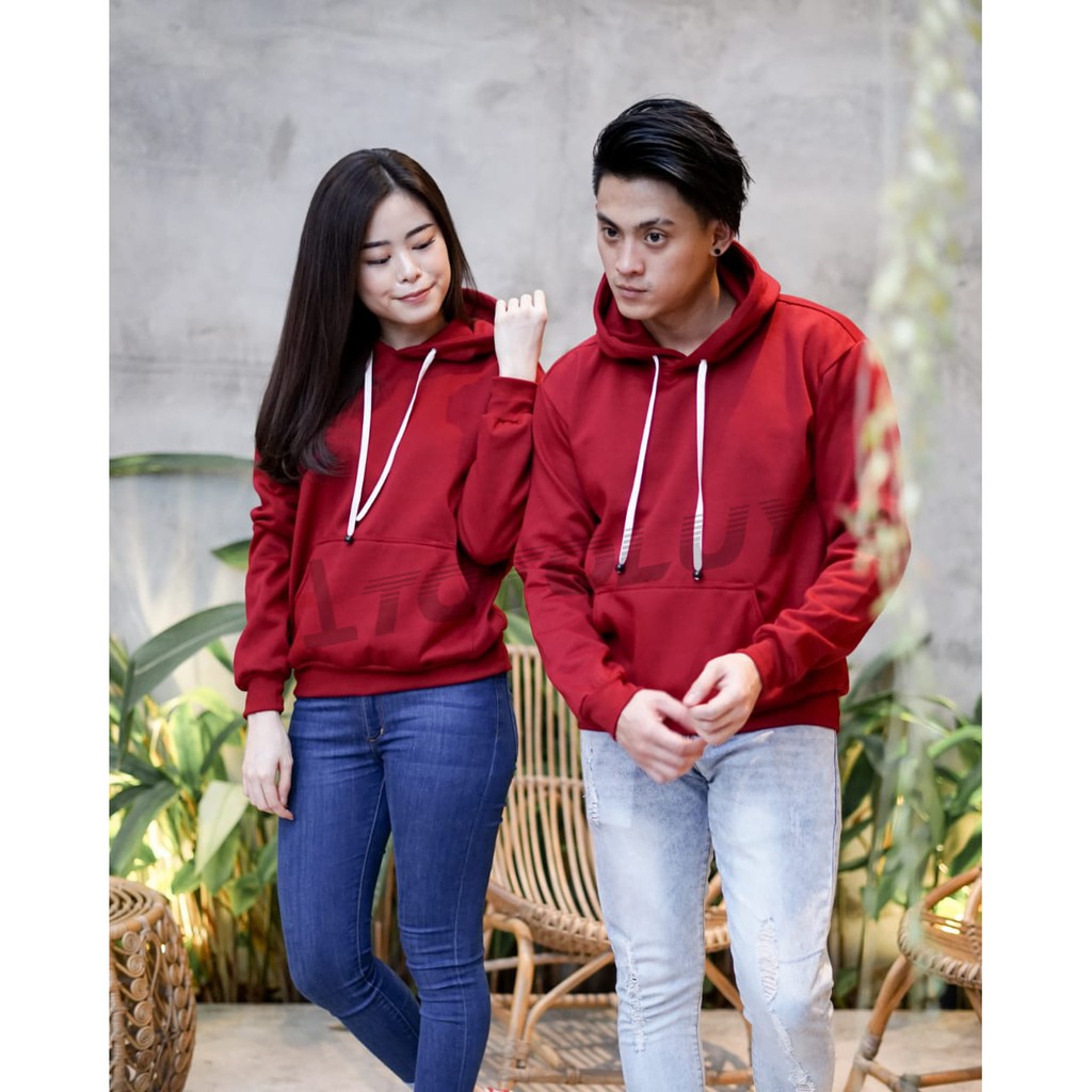 MUKZHOP - COUPLE SWEATER HOODIE POLOS / BASIC POLOS / TOTOLUY / MAROON