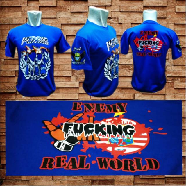 Kaos Persib Persija rasis fucking real-world murah pria wanita grosirr