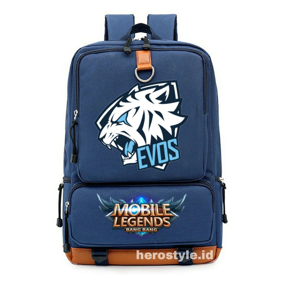 Tas Ransel Anak Laki-laki Evos Mobile Legend Gaming E-Sport Tas Sekolah Anak TK SD SMP Terbaru 2022 Ukuran Besar Muat Buku Paket Sekolah LKS Tas Ransel Murah Bisa Bayar Ditempat COD