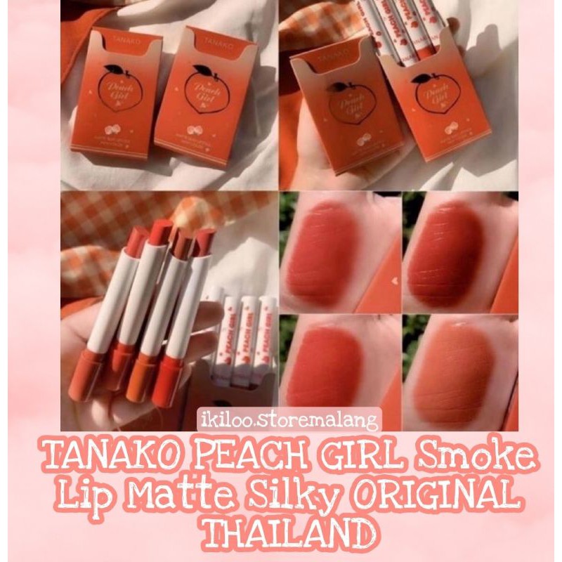Peach Girl Smoke Lip Matte by Tanako ORIGINAL THAILAND