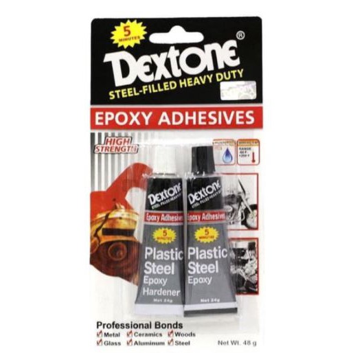 

Lem Besi DEXTONE Epoxy Adhesives (5 menit) - Lem Perekat Pecah Belah,Besi,Plastik dan Kayu