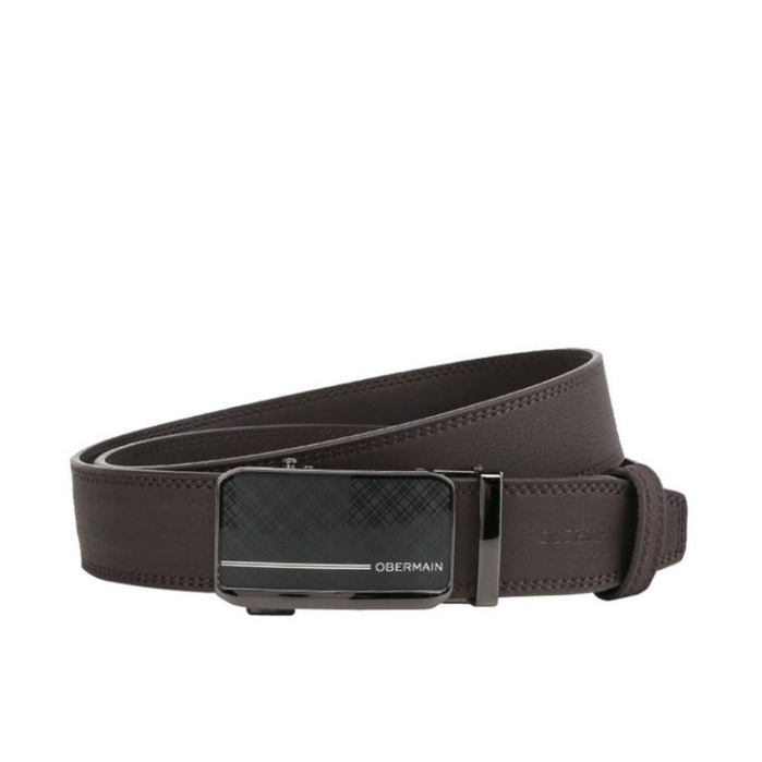 OBERMAIN - 0512 Men Belt LEATHER - BROWN