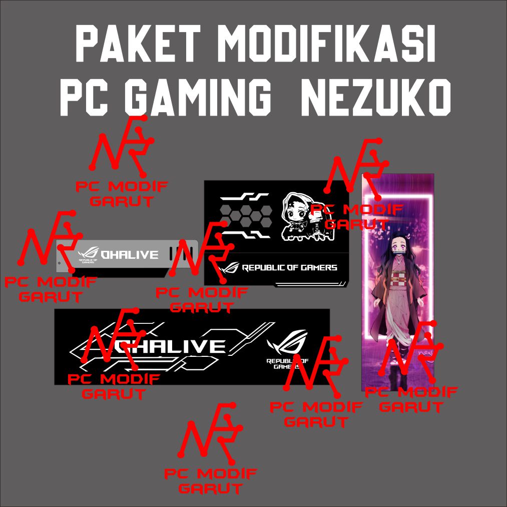 PAKET MODIFIKASI PC GAMING LED RGB CUSTOM LOGO